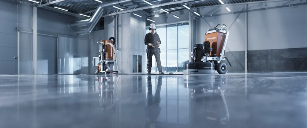 Husqvarn Polishing Machines used for wet polishing process for