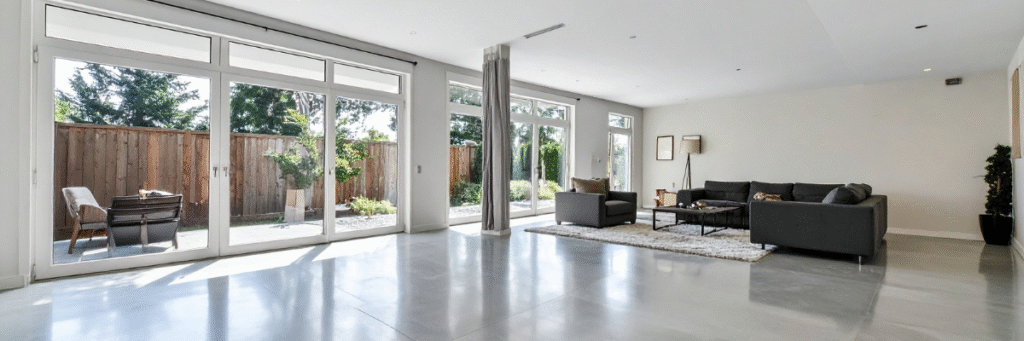 concrete polished flooring