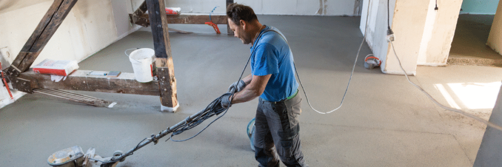 polished screed floor