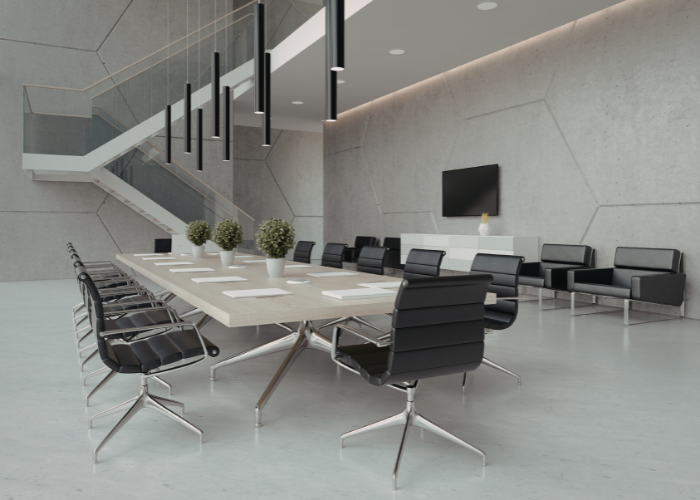 polished concrete floor